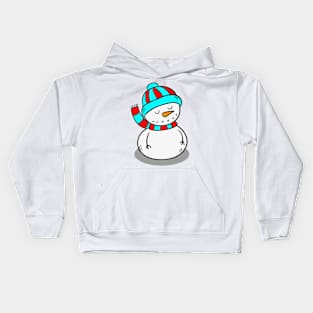 snowman-four design Kids Hoodie